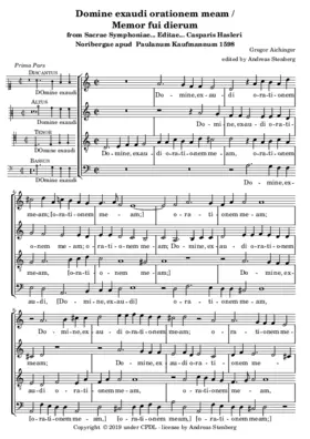 Domine exaudi orationem meam / Memor fui dierum