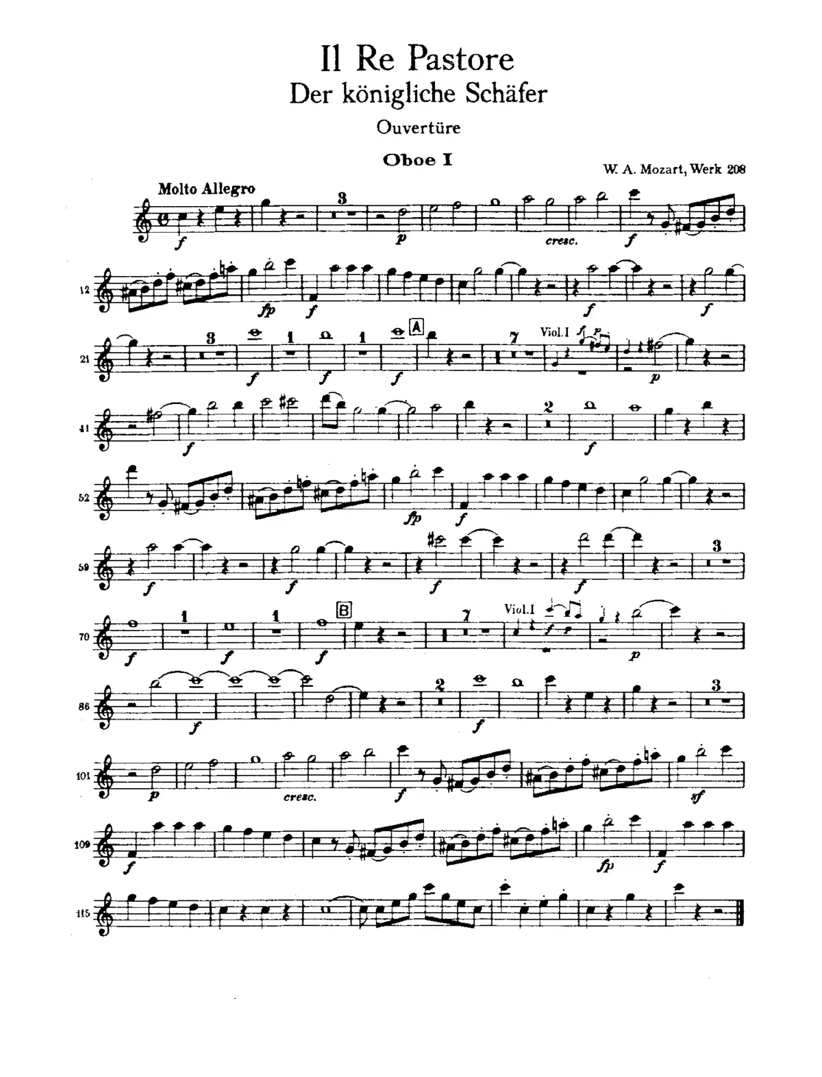 Il rè pastore - Page 1