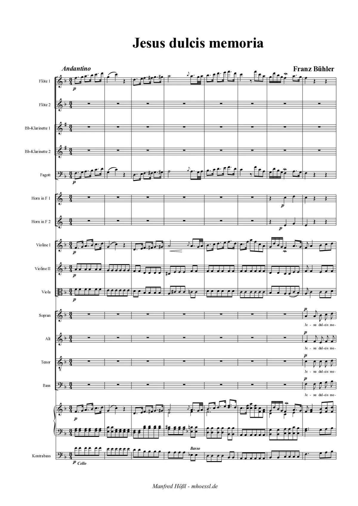 Jesu dulcis memoria - Page 1