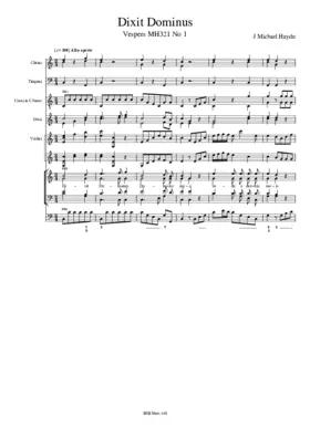 Dixit Dominus, MH 321-1