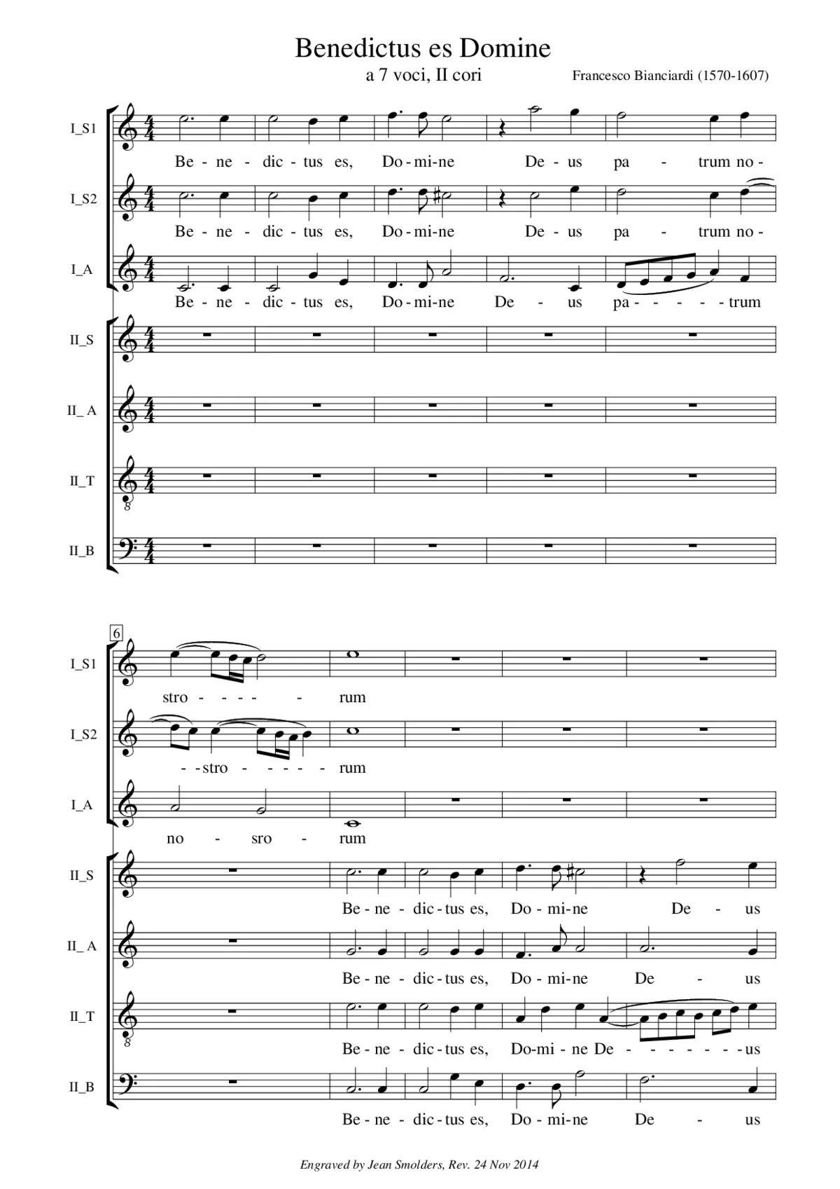 Benedictus es Domine - Page 1