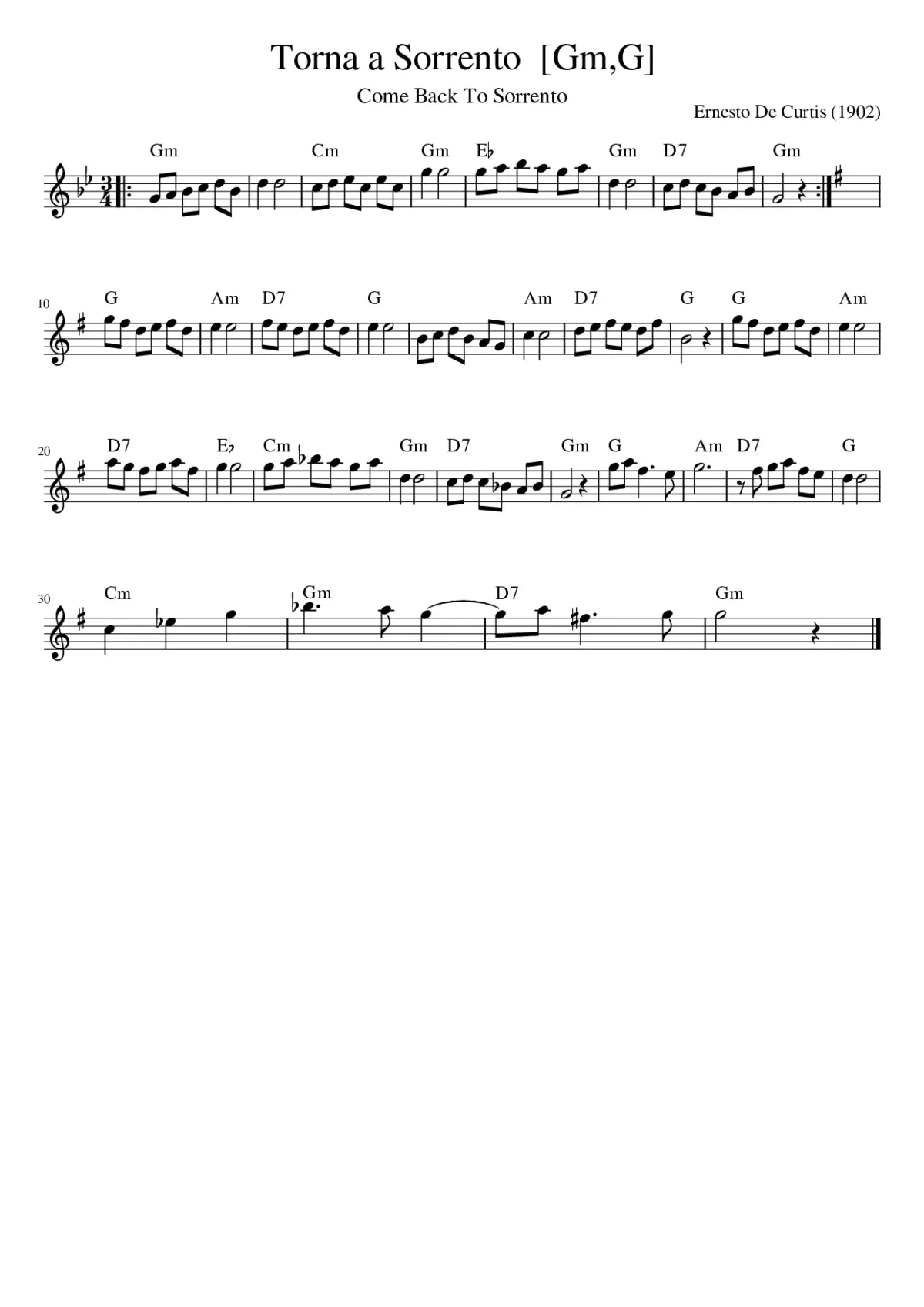 Torna a Sorrento [GmG] - Page 1