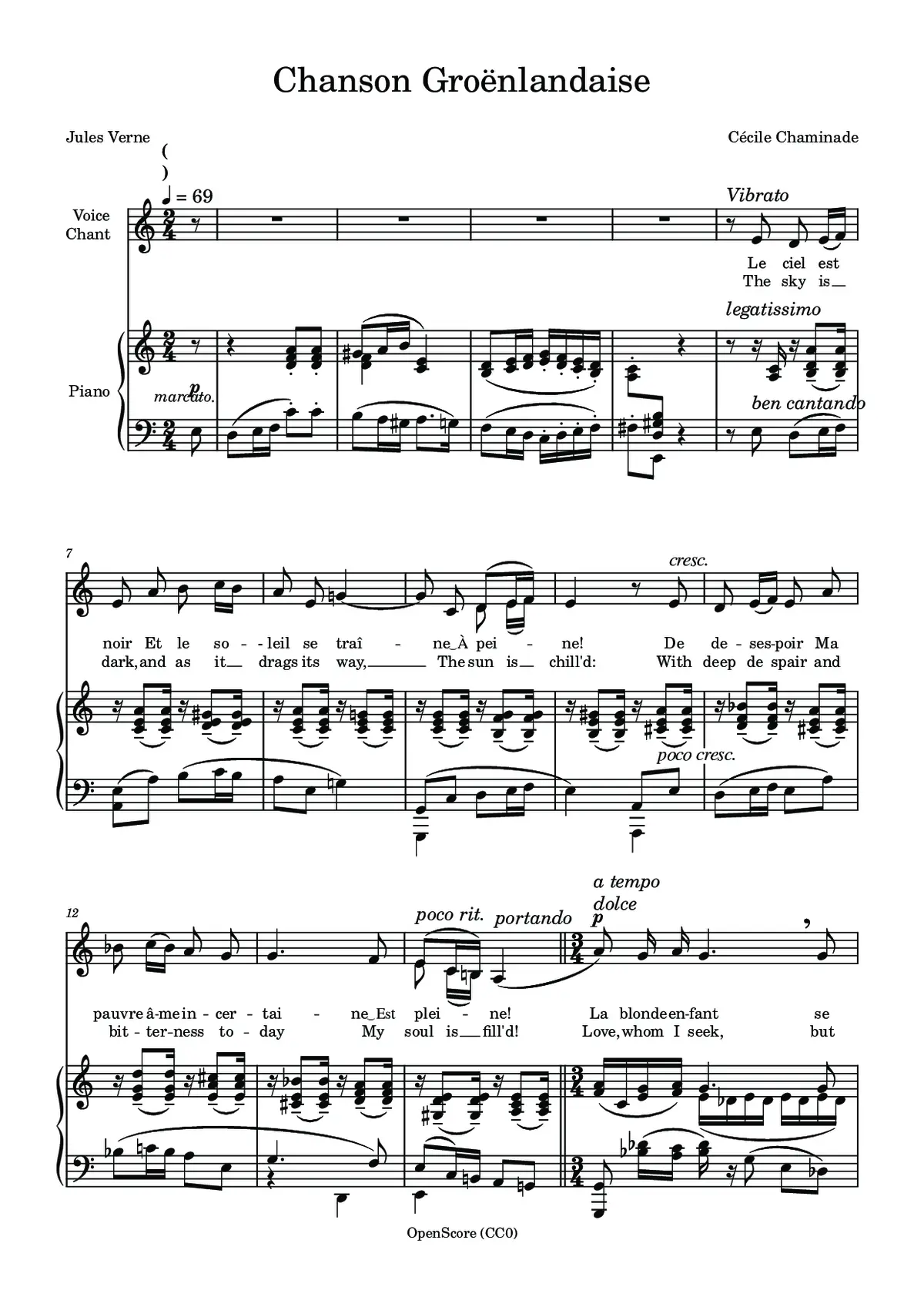 Chanson groënlandaise - Page 1