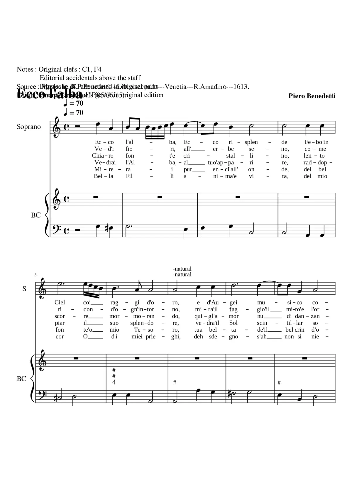 Ecco l'alba - Page 1