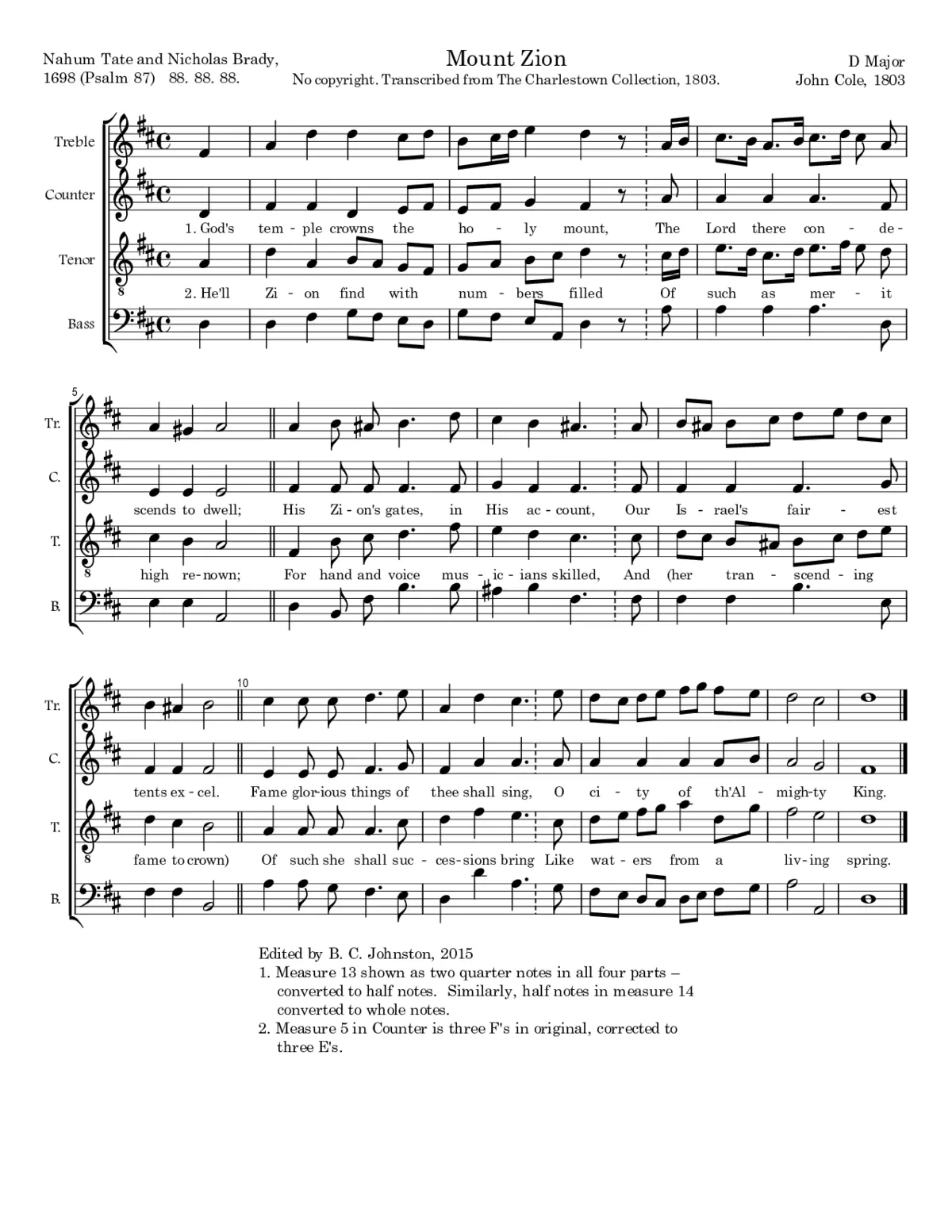 Mount Zion - Page 1