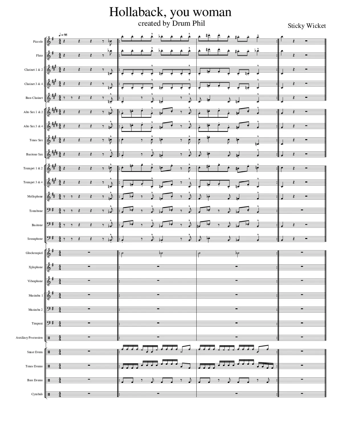 hollaback girl - Page 1