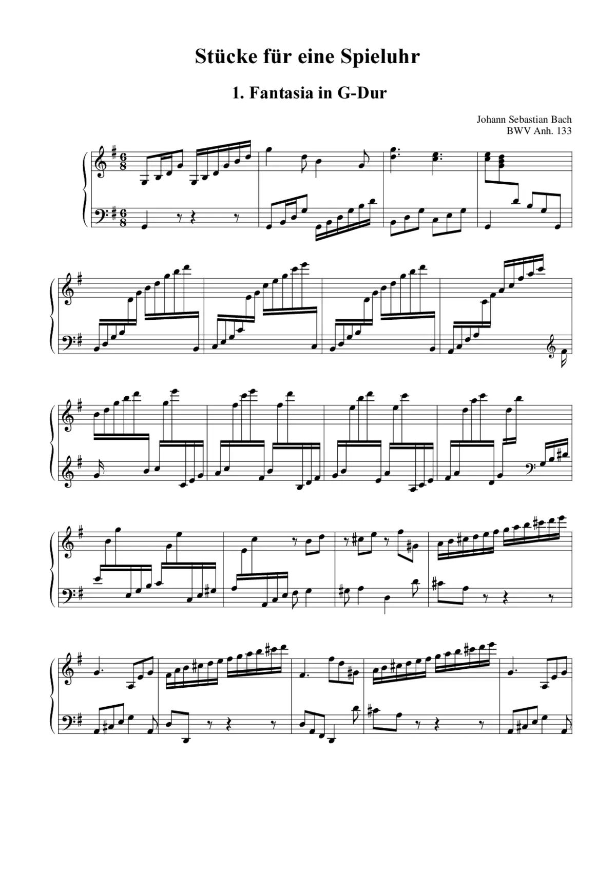 18 Pieces for a Musical Clock - Page 1