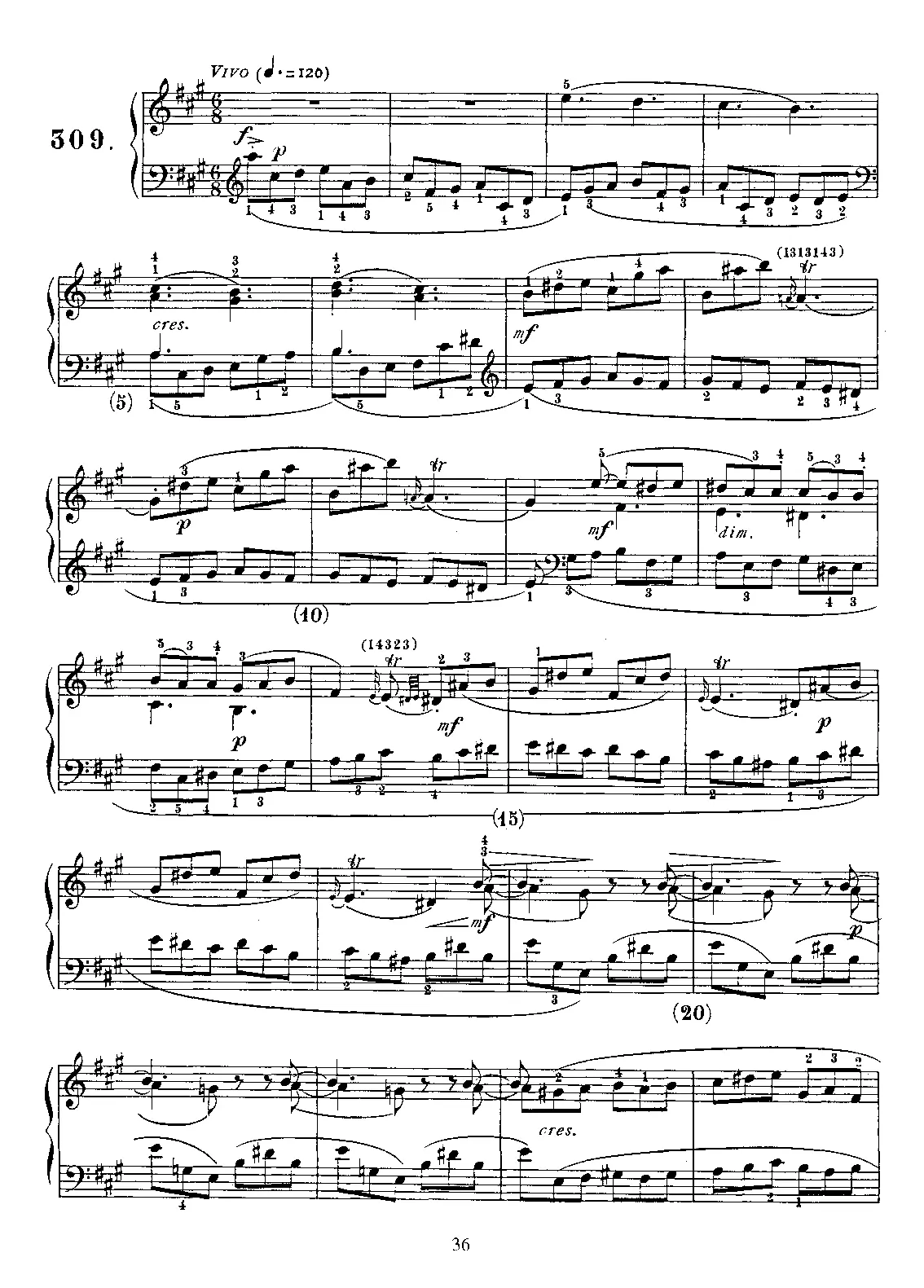Keyboard Sonata in A major - Page 1