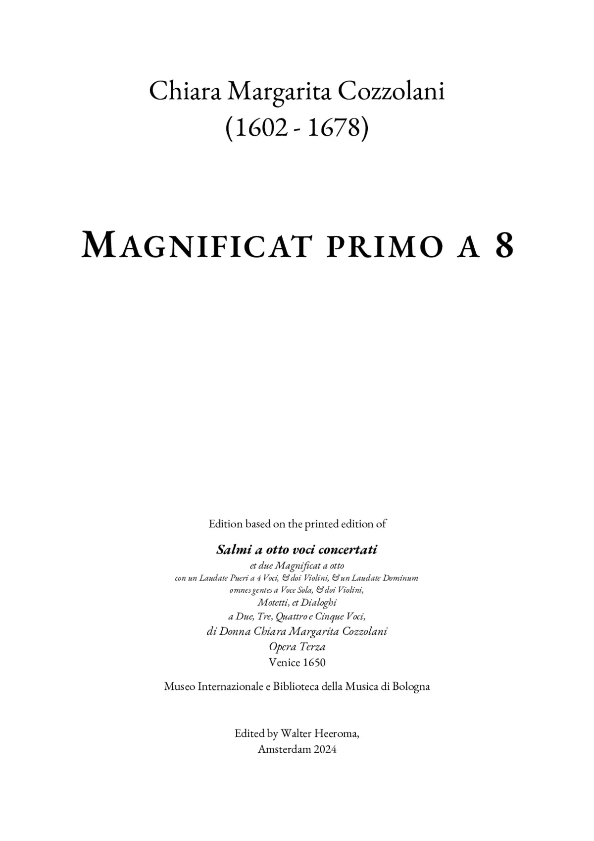 Magnificat primo - Page 1