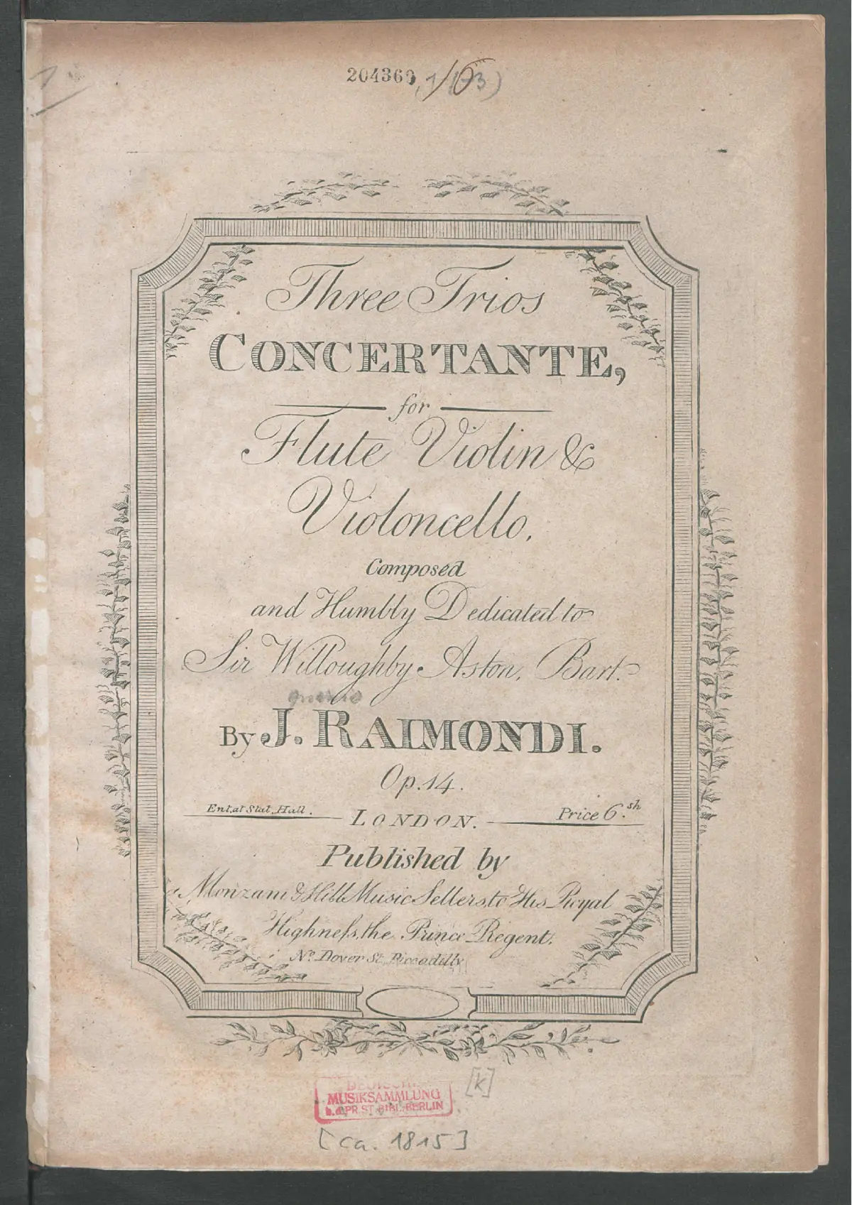3 Trios concertante - Page 1