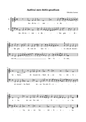 Auditui meo dabis gaudium