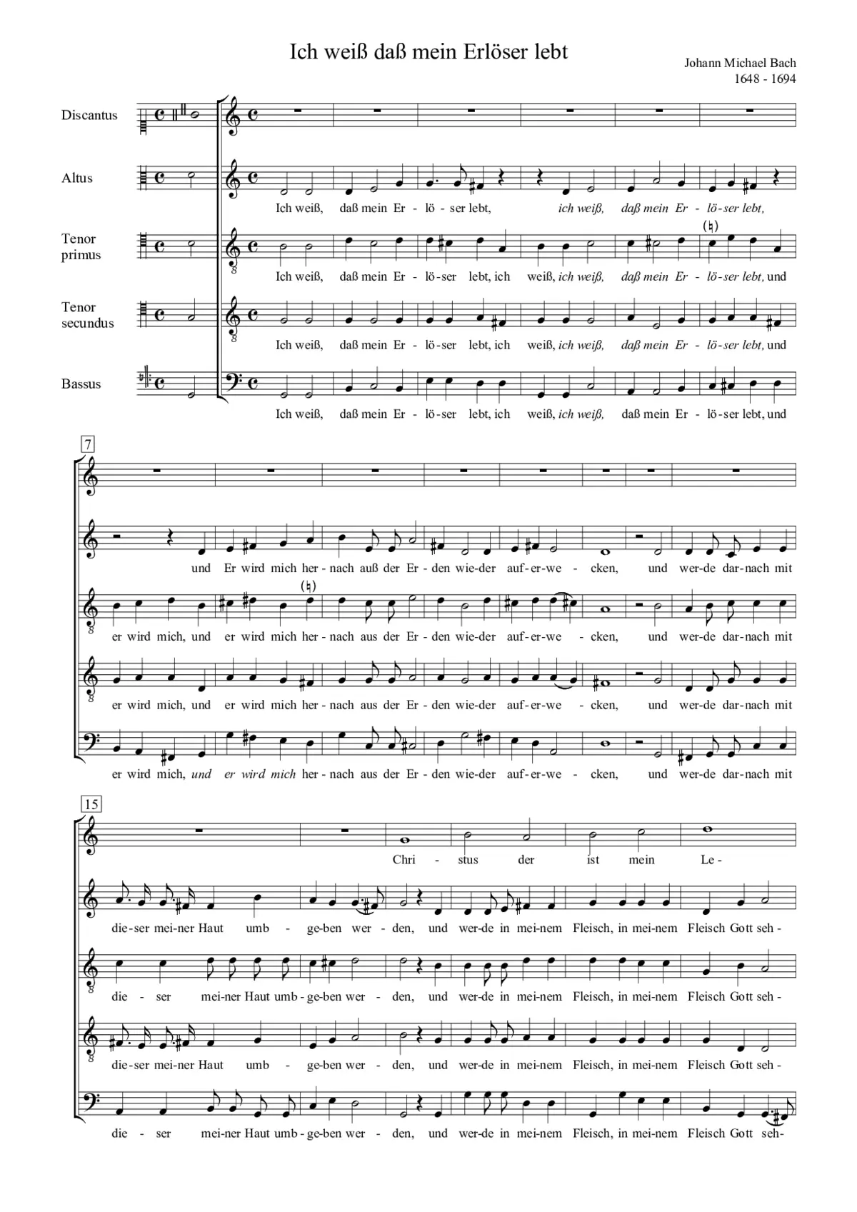 Ich weiß, daß mein Erlöser lebt - Page 1