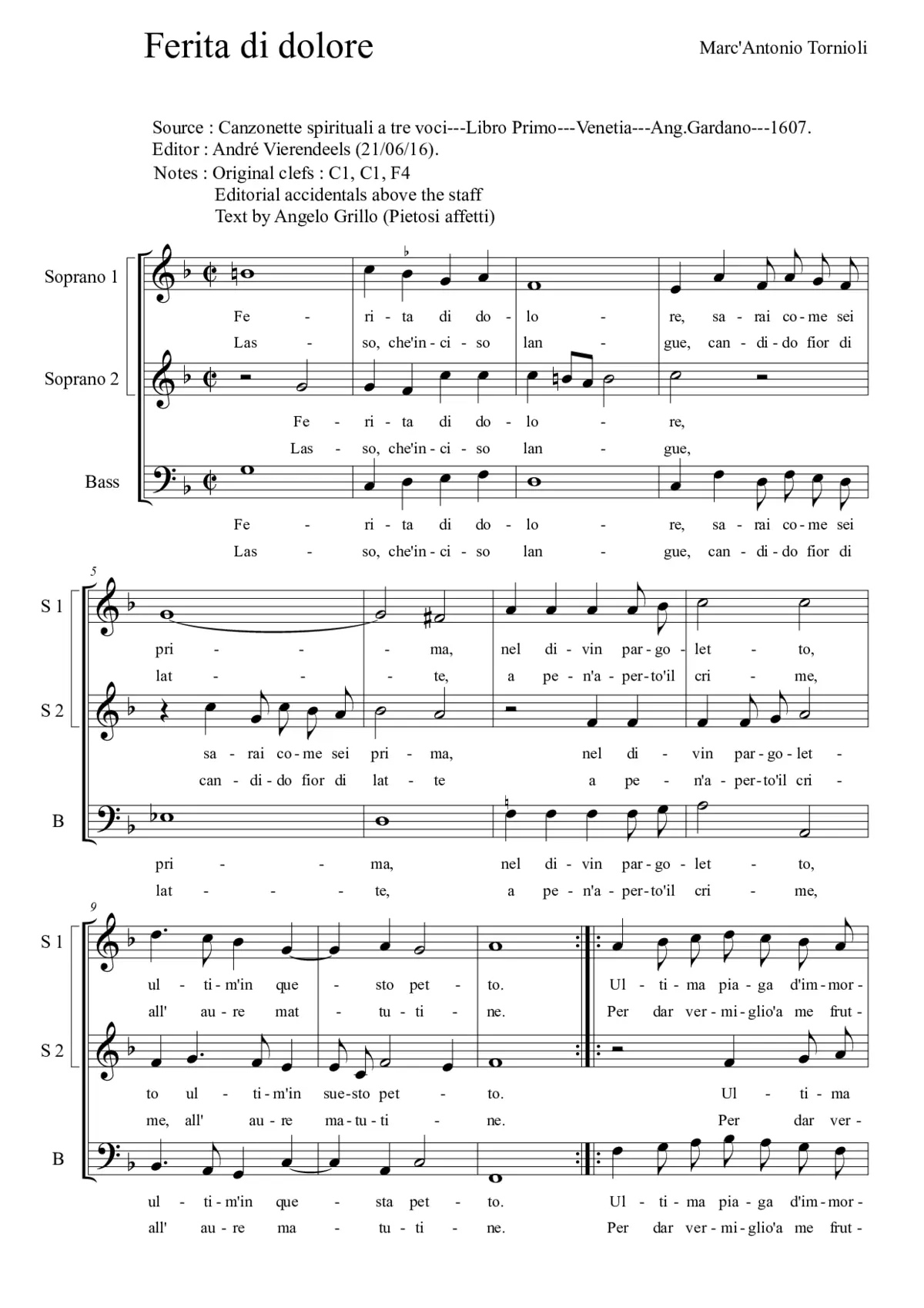 Ferita di dolore - Page 1