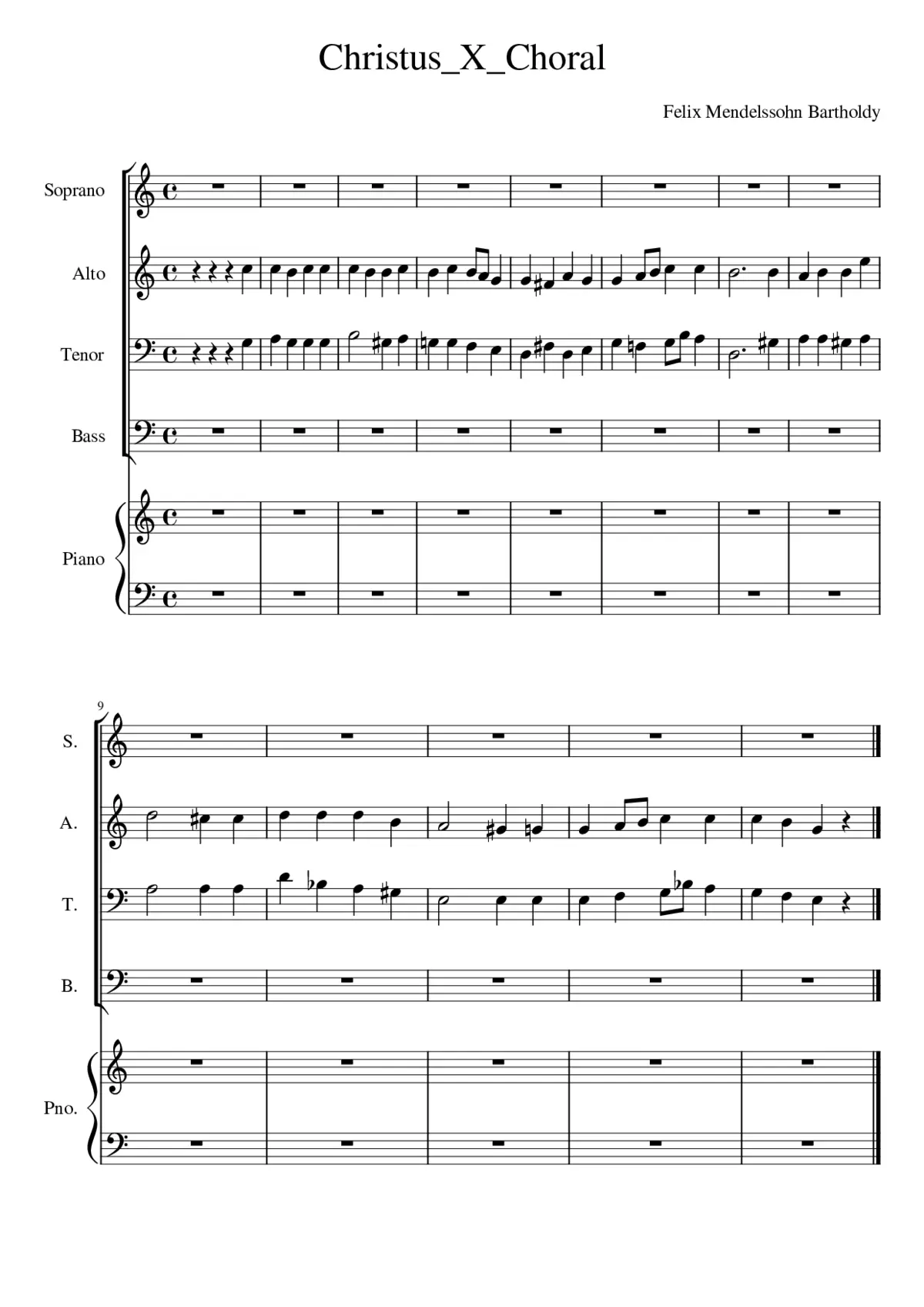 Christus X Choral - Page 1