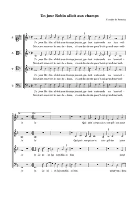 Un jour Robin alloit aux champs