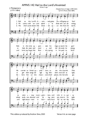 Hail to the Lord's anointed