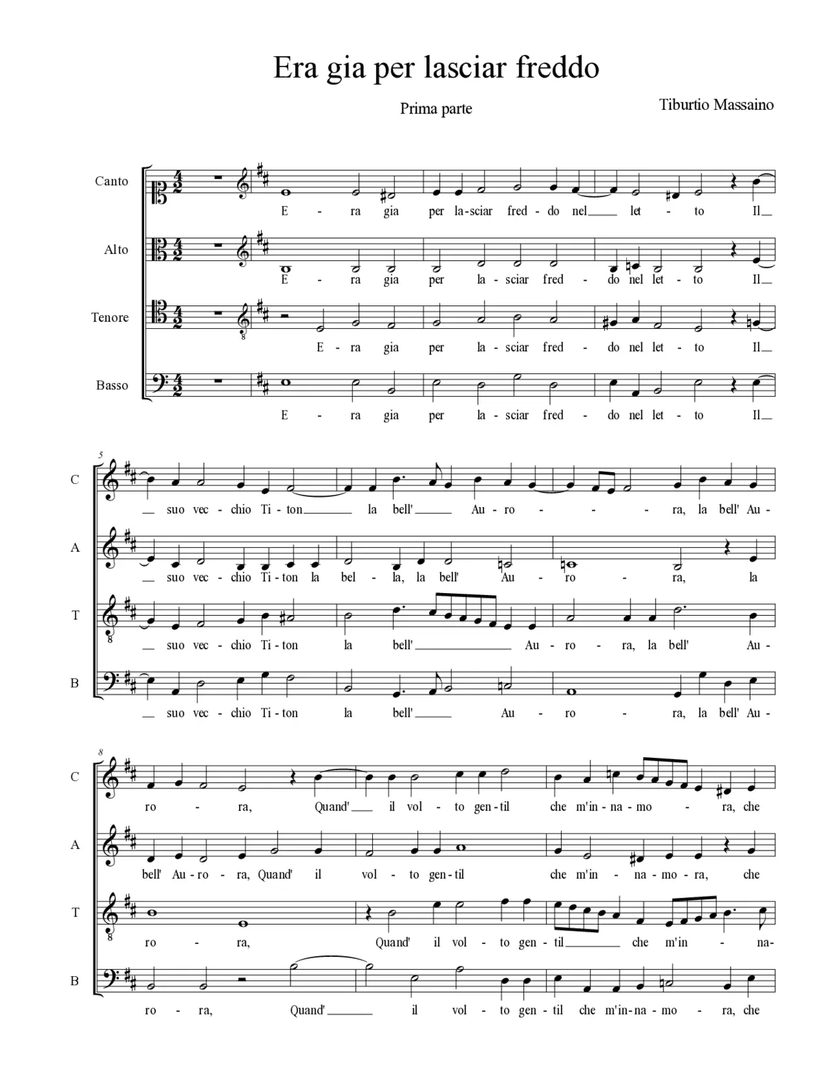 Era gia per lasciar freddo - Page 1