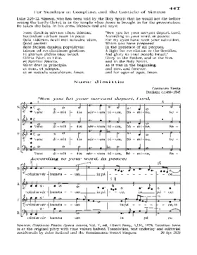 Nunc dimittis