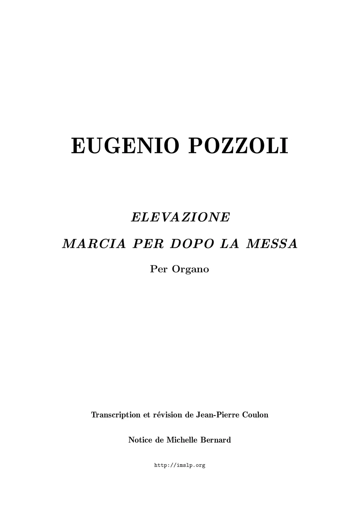 2 Pieces for Organ - Page 1