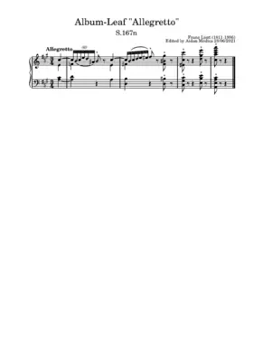 Album-Leaf 'Berlin I', S.167n