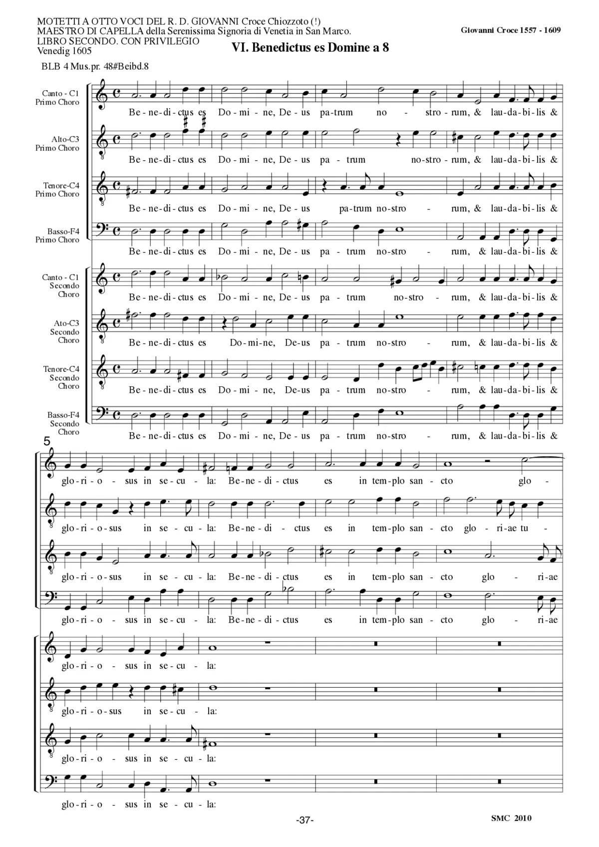 Benedictus es Domine - Page 1
