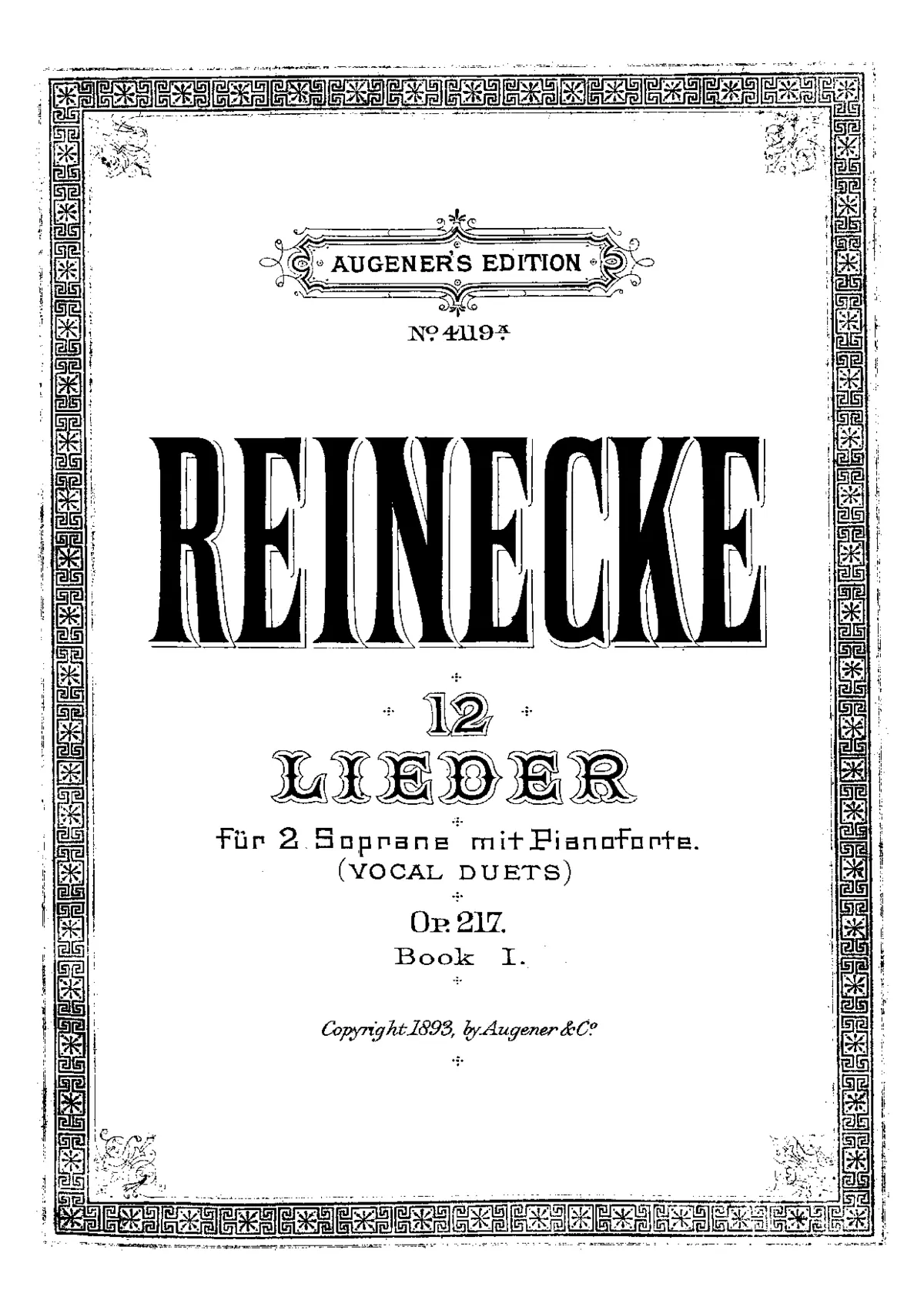 12 Lieder - Page 1