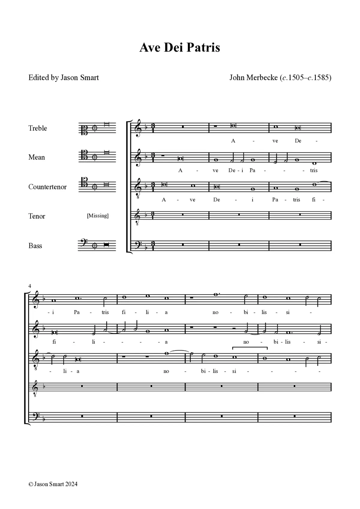 Ave Dei Patris - Page 1