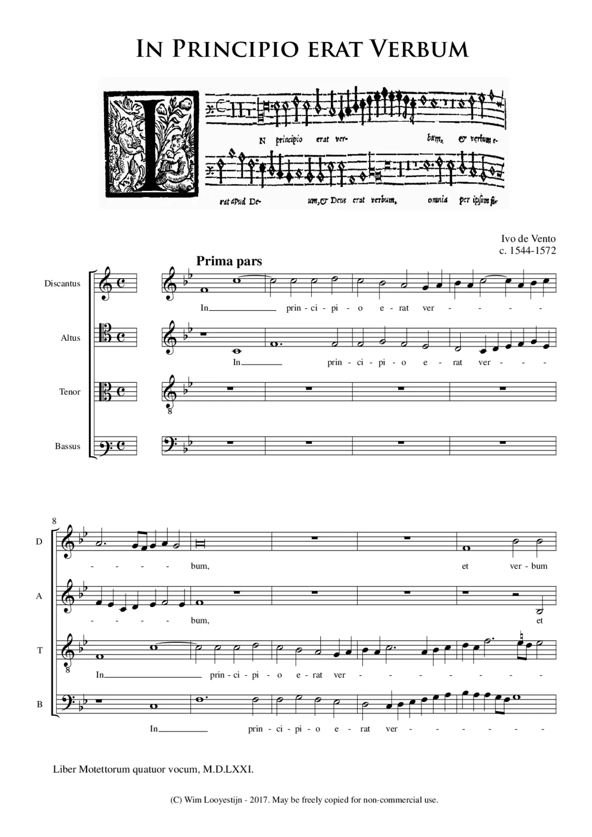 In principio erat verbum - Page 1
