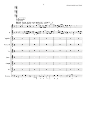 Hütet euch dass eure Herzen SWV 413