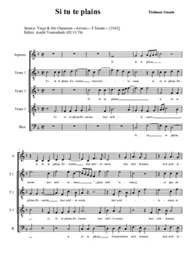 Si tu te plains (5v.)