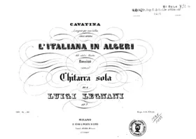 Cavatina 'Languir per una bella' nell' opera L'Italiana in Algeri del celebre Maestro rossini