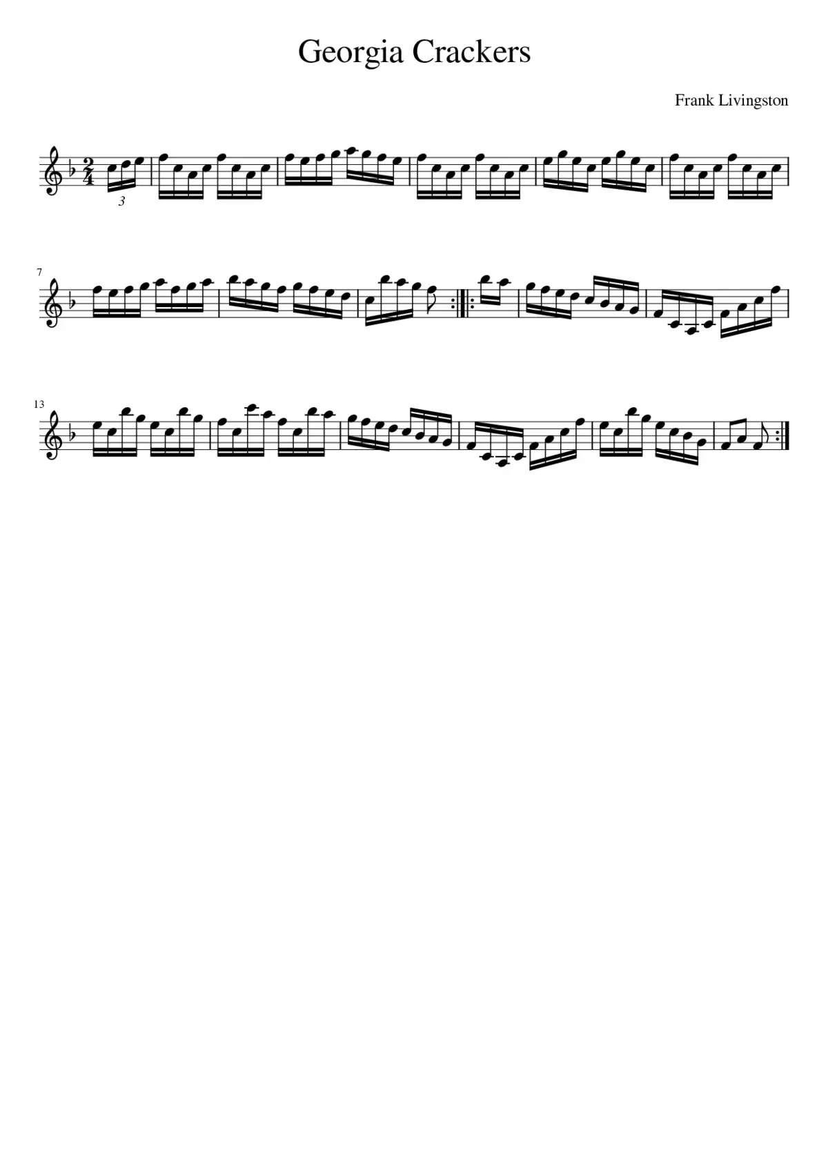 Georgia Crackers - Page 1