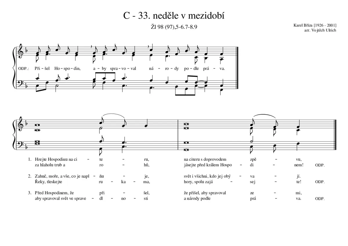 C - 33. neděle v mezidobí - Page 1