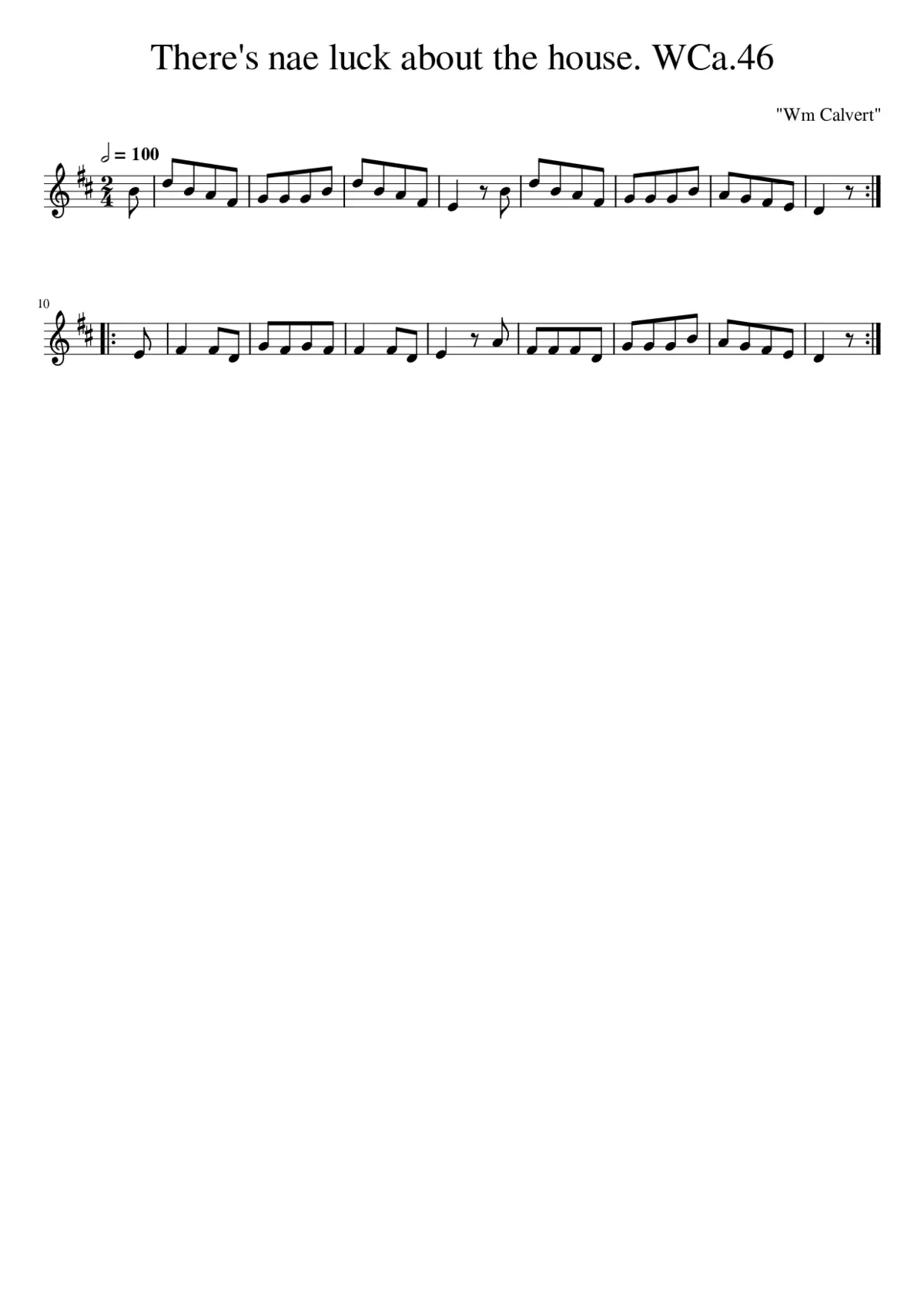 There's nae luck about the house. WCa.46 - Page 1