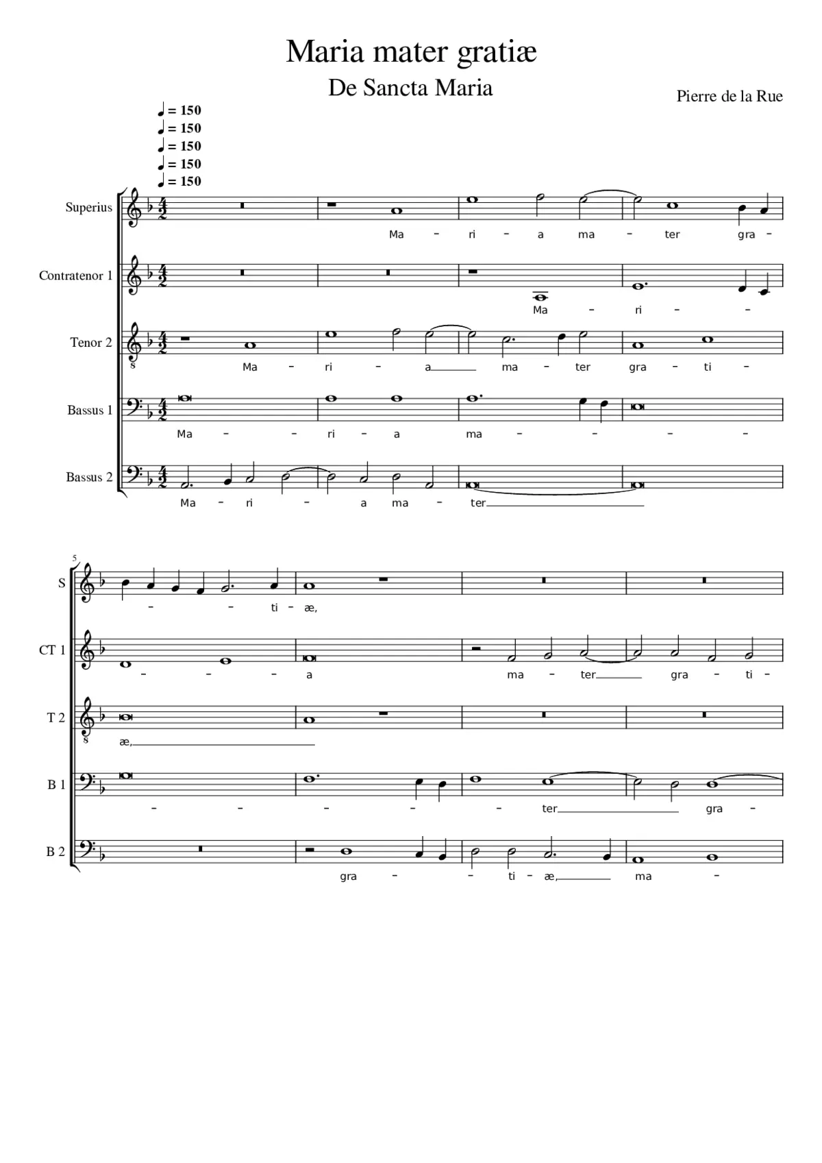 Maria mater gratiæ - Page 1