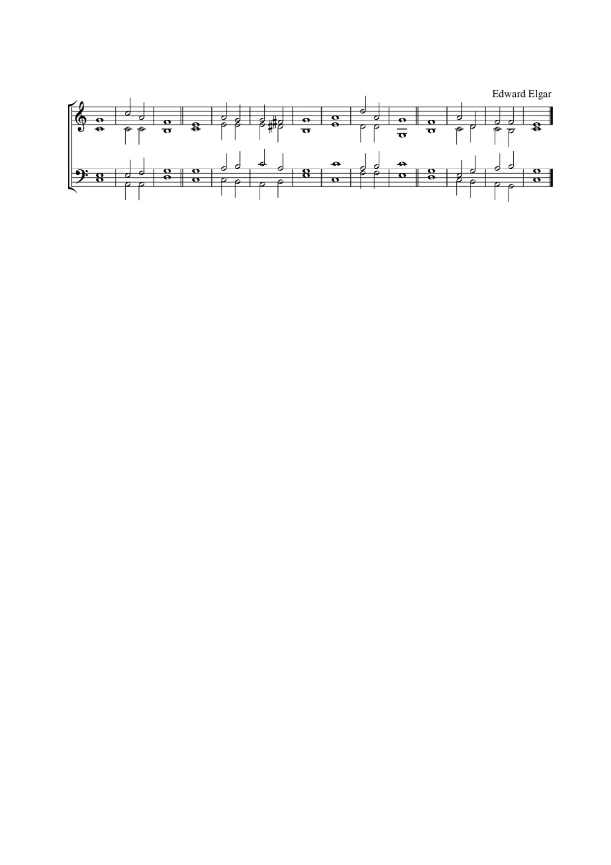 Double chant in C major - Page 1