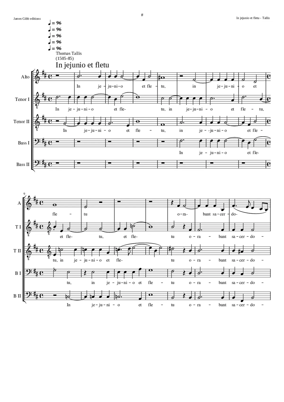 In jejunio et fletu or In ieiunio et fletu - Page 1