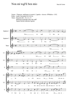 Non mi togl'il ben mio