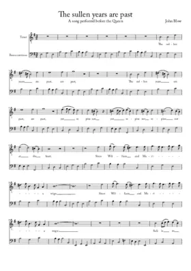 The sullen years are past