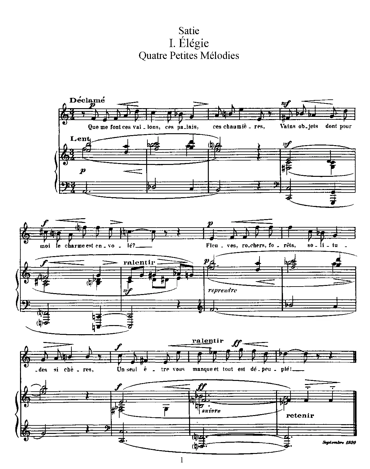 4 Petites mélodies - Page 1
