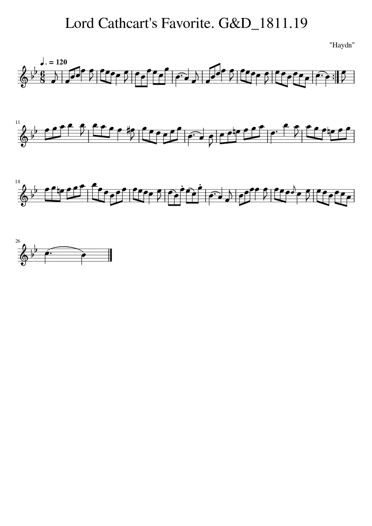 Lord Cathcart's Favorite. G&D_1811.19 - Page 1