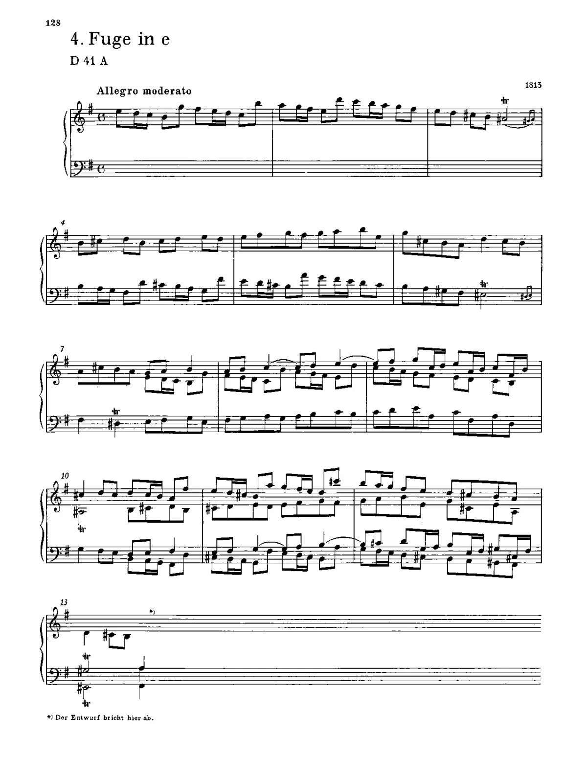 Fugue in E minor - Page 1