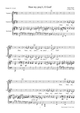 Hear my prayer O God