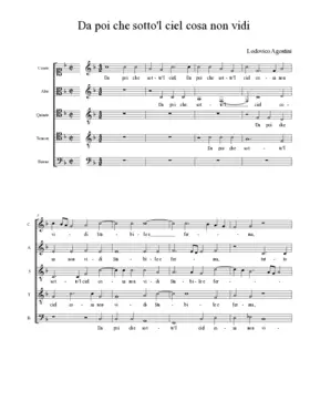 Da poi che sotto'l ciel cosa non vidi