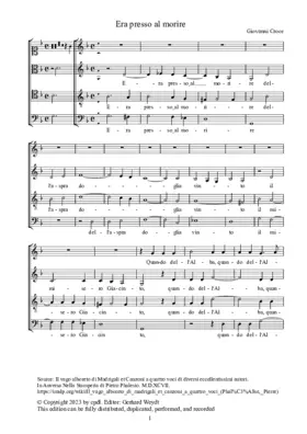 Era presso al morire