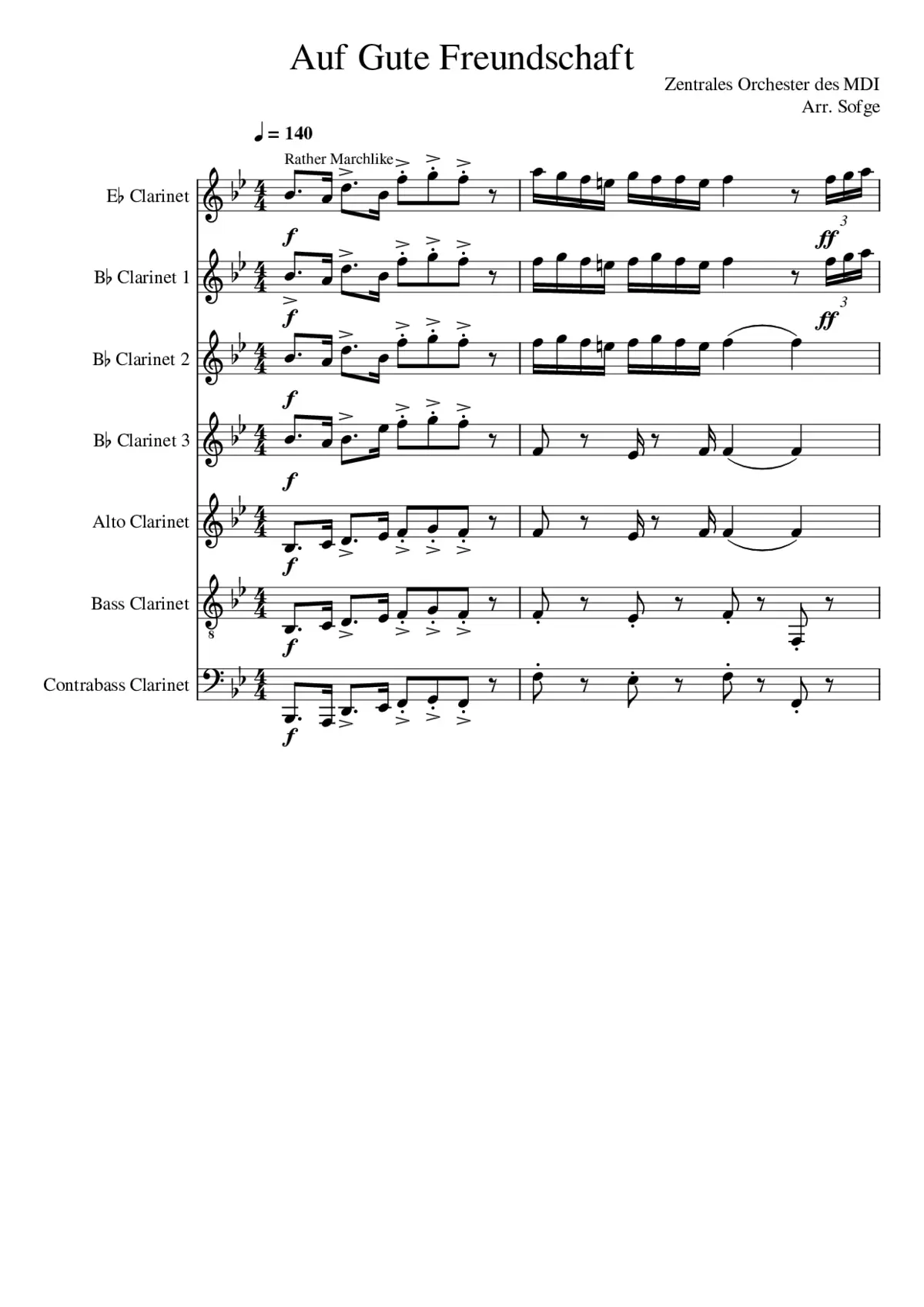 Auf Gute Freundschaft - Page 1