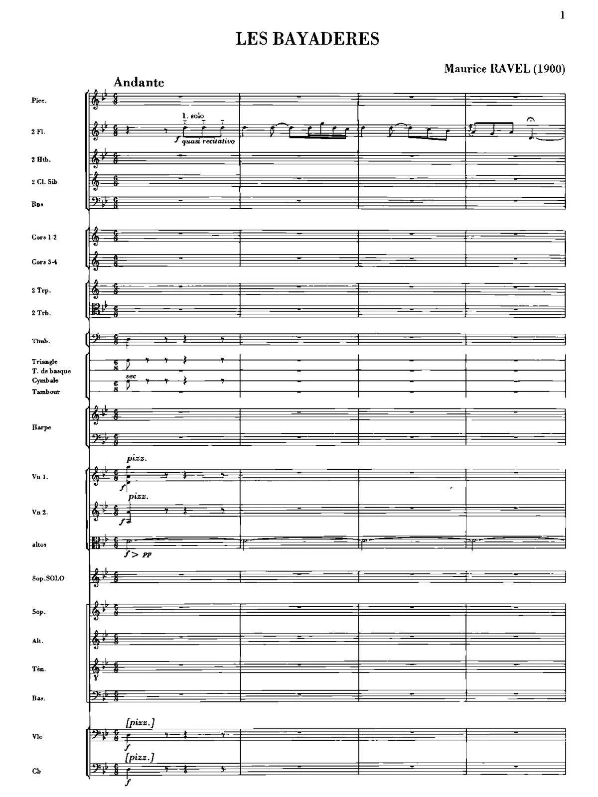Les Bayadères - Page 1