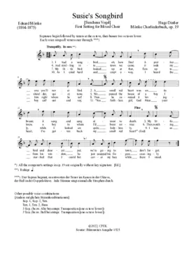 Suschens Vogel (1. Fassung)
