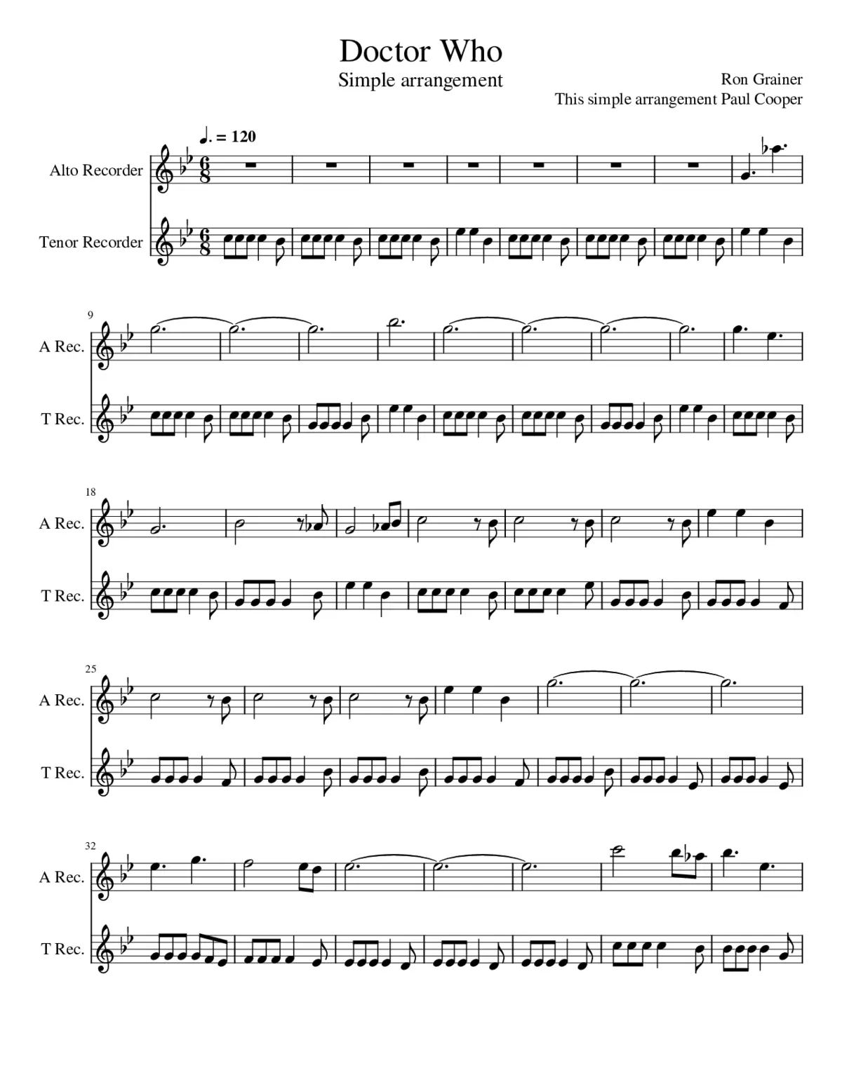 Doctor Who theme - Page 1