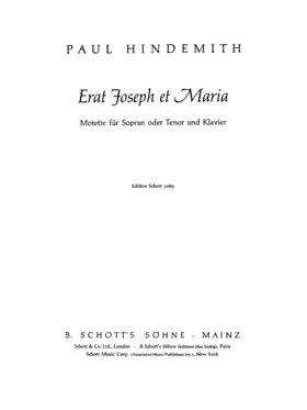 Erat Joseph et Maria